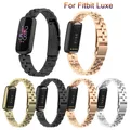 Bracelets de montre pour Fitbit Luxe bracelet de montre de sport acier inoxydable dragonne en