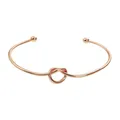 Bracelet à nœud d'amour simple pour hommes et femmes bracelet ouvert en métal européen et