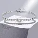 Vnox – Bracelets en pierre pleine de 3.8mm pour femmes Bracelet brillant à maillons en pierre AAA