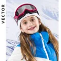 VECTOR – lunettes de Ski pour enfants verres à Double lentille pour filles et garçons Ski