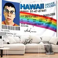 Mclovin-Tapisserie Faux Conducteur pour Décoration Murale Tapis de Chambre à Coucher Draps de Lit