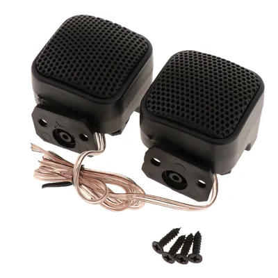 Mini haut-parleurs de voiture Twecirculation klaxon automatique audio musique stéréo