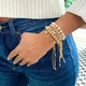 KKBEAD-Ensemble de bracelets de perles d'eau douce pour femme plaqué or 18 carats étanche
