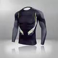 T-shirt de sport à manches longues à séchage rapide pour homme compression d'hiver sous-vêtement