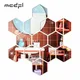 MCDFL-Autocollants adhésifs hexagonaux pour grands miroirs film adhésif pour chambre à coucher mur