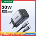 Ugreen – chargeur USB type-c 20/30W GaN PD charge rapide pour iPhone 14/13/12/11 PD3.0 QC3.0
