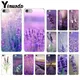 Yinuoda-Coque de téléphone en silicone souple motif fleurs violettes simple pour Apple iPhone 8 7