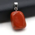 Pendentif rubis en pierre naturelle de forme irrégulière artisanat fait à la main collier à