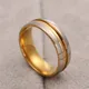 MANGOSKY-Bagues de fiançailles en titane pour hommes et femmes bague de s'agisse 6mm