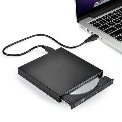 Lecteur CD/DVD universel USB 2.0 portable externe ultra rapide CDDean pour voiture support de