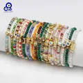 Lucky Eye-Bracelet en Pierre Naturelle Multi-Documents Ajustable Breloque Main de Fatima Mauvais