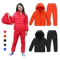 Veste d'hiver pour enfants manteau d'automne coupe-vent chaud tenue de neige pour garçons et