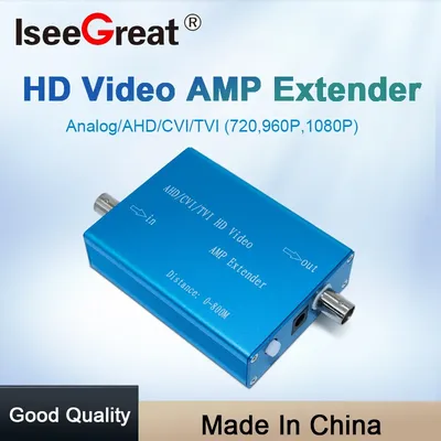Câble coxial AHD/TVI/CVI/CVBS 1080P amplificateur vidéo de signal pour système de caméra CCTV