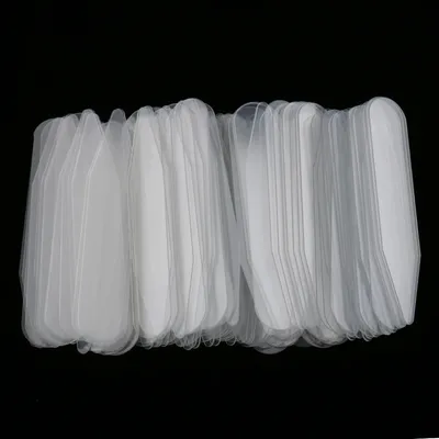 Os de soutien en plastique transparent col de chemise rigide de 5cm paquet de 200