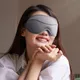 Masque de Sommeil 3D pour Homme et Femme Couvre-Yeux observateur Sangle Réglable Voyage Sieste