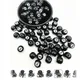 Grande boule de billard acrylique ronde noire/blanche de 12MM numéro 8 perles amples adaptées aux