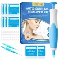 Skin Tags Removal Kit 2-in-1 Auto Tags Fast Remover Safe Auto Tags Removal Pen With 40 Rubber Bands