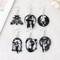 Boucles d'oreilles pendantes de déesse en acrylique pour femmes boucles d'oreilles pendantes