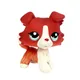 LPS CAT little pet shop Bobble head – jouets animaux originaux collie #1542 brun blanc chiot