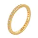 Poulisa – bague en Moissanite plaqué or blanc 18 carats en argent Sterling S925 Micro Pave anneaux