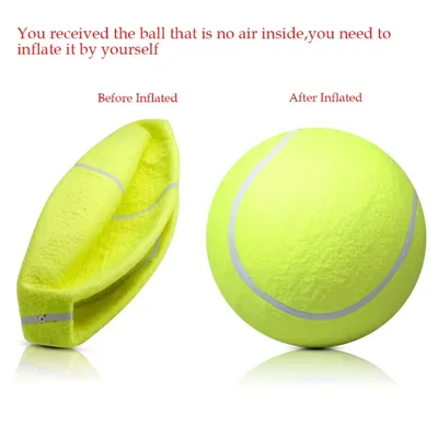 Balle de Tennis géante pour chien 24cm jouet à mâcher Signature Jumbo pour enfants pour vos