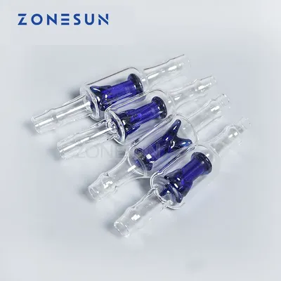 ZONESUN-Machine de remplissage de pompe magnétique à assujetunique fluide en ligne verre