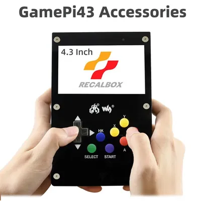 Raspberry Pi-Accessoires de console de jeu vidéo portable délibérément Pi43 écran d'affichage IPS