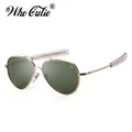 WHO CUTIE – lunettes de soleil optiques américaines pour hommes marque de styliste monture dorée