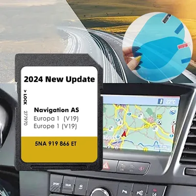 Carte SD de navigation 32 Go pour VW AS V19 2024 Discover Media MIB2 Golf 7 Europe Sat Nav