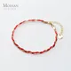 Modian – Bracelet de perles en corde rouge pour femmes en argent Sterling 925 pur chaîne à