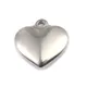 304 pendentifs en acier inoxydable Pendentifs Argent Mat Couleur Coeur Pendentifs Pour Collier