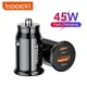 Toocki 45W Chargeur De Voiture USB Charge Rapide 4.0 3.0 SCP USB Charge Rapide Chargeur De Téléphone