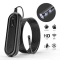 Endoscope sans fil avec objectif touristique endoscope WiFi 2MP caméra HD semi-rigide 4.9 P