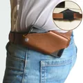 Sac de téléphone en cuir PU pour hommes étui de téléphone ceinture sac de taille pour téléphone