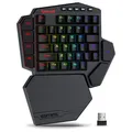 Redragon DITI – clavier de jeu mécanique sans fil K585 2.4Ghz une main rvb avec repose-poignet