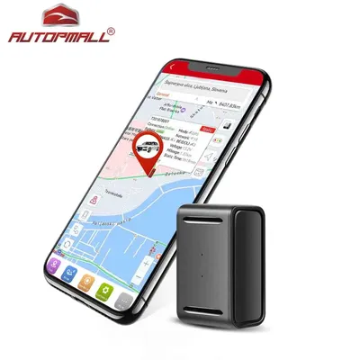 AUTOPMALL-Traceur GPS personnel de voiture taille mini 1500mAh facile à transporter aimant