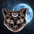 Luna Wolf Enamel Pin j'étais un loup et elle ma lune.