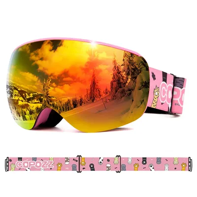 Copozz – lunettes de Ski professionnelles pour enfants Anti-buée sans cadre coupe-vent