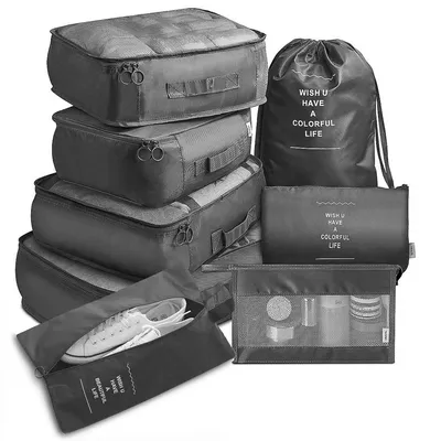 Ensemble de rangement multifonction étanche pendant la nuit nécessaire vêtements chaussures Gadgets