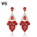 VEYO-boucles d'oreilles en cristal pour femmes Vintage de luxe haute qualité