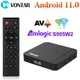 Tanix-W2 Smart TV Box Android 11 Amlogic S905W2 4 Go 64 Go Support AV1 Touriste Wifi Media