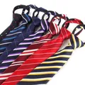Cravates à glissière rayées pour hommes Cravates décontractées Cravate à carreaux Cravate de la