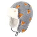 Bonnet de protection des oreilles en coton pour enfants bonnet Jacquard pour enfants garçons et