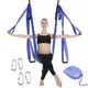 Hamac de Yoga aérien Anti-gravité 15 couleurs 6 poignées ceinture multifonction outil