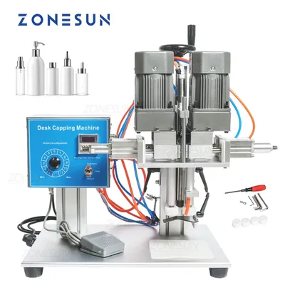 ZONESUN – Machine à capsuler compte-gouttes d'huile de jus de bureau vis de bouchon de bouteille