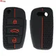 Silicone voiture clé à distance coque Fob housse pour Audi A1 S1 A2 A3 S3 A5 A6 R8 RS4 TT Q3 Q7 2007