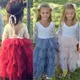 PUDCOCO-Robe tutu à lacets pour petites filles tenue de soirée en tulle dos nu