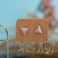 Petites boucles d'oreilles multicolores en porcelaine mignonnes boucles d'oreilles anti-connexion