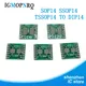 Adaptateur TSSOP14 SSOP14 SOP14 SMD à DIP14 IC convertisseur de Module de prise plaque intégrée