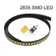 Lot de 200 perles lumineuses à Diode électroluminescente 2835 SMD lumière blanche Pure blanche